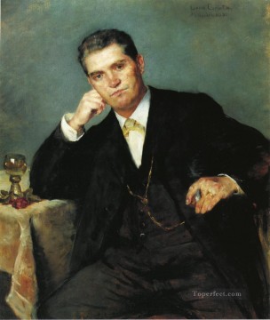 company of captain reinier reael known as themeagre company Painting - Portrait of Franz Heinrich Corinth with a Glass of Wine Lovis Corinth